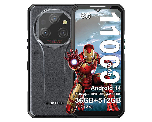 Смартфон Oukitel WP39 Pro 12/512Gb grey