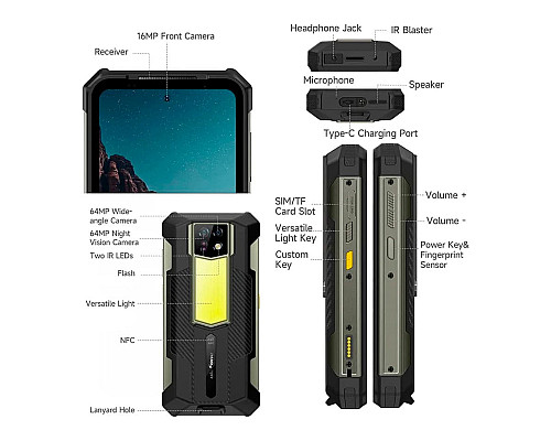 Смартфон Ulefone Armor 24 12/256Gb black Смартфон Ulefone Armor 24 12/256Gb black