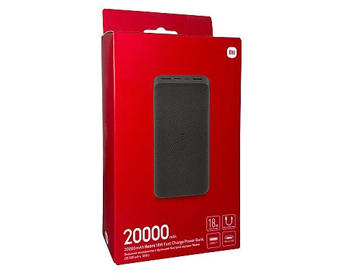 Power Bank Xiaomi Redmi 20000mAh 18W PB200LZM (VXN4304GL) black